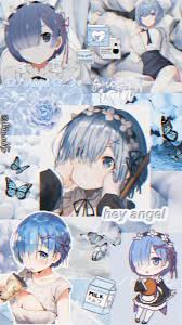 Tons of awesome hd anime android wallpapers to download for free. Wallpaper Rem Seni Anime Gadis Animasi Animasi 3d