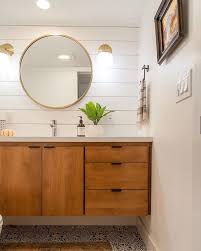 West elm offers modern furniture and home decor featuring inspiring designs and colors. Small Bathroom Remodel With White Shiplap Natural Wood Floating Vanity West Elm Mirror Cement Tile An Bathroom Sconces Small Bathroom Remodel Small Bathroom