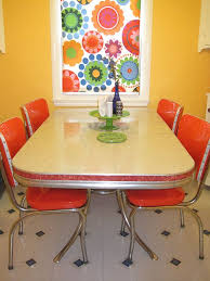 Melissa Diy Refinishes And Reupholsters Her 1950s Dinette And Cosco High Chair Fabulous Dinette Chairs Vintage Kitchen Vintage Decor