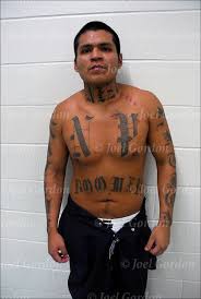 Orange County Jail Inmate With Gang Tattoos Fpsc Familia Para Back Tattoo Gang Tattoos Tatto