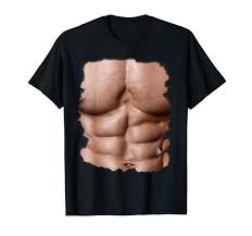 Mens Fake Muscle Undershirt Shirt Chest Six Pack Abs Print Shirt Men S T Shirt Printed Shirts Fake Muscles Abs Shirt