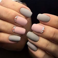 Thinking of wearing grey nails? Pink And Grey Acrylic Nails Nail And Manicure Trends