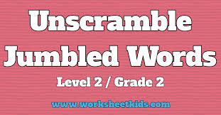 Free english worksheet generators for teachers and parents #13796. Unscramble Jumbled Words Puzzle For Grade 2 Worksheets Free Printable