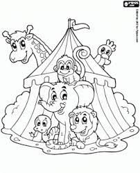 Clown Coloring Pages The Circus Coloring Pages In The Circus Coloring Book In The Circus Circus Crafts Coloring Pages Animal Coloring Pages