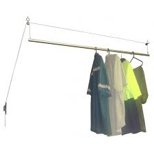Push down the wings on the toggle bolt and slide it into the pilot hole. Ceiling Mounted Drying Rack Clotheslines Com