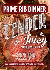 Prime rib dinner menus & recipes. T Bones Great American Eatery 22 99 Prime Rib Special Available After 4pm