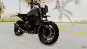 Jun 29, 2021 · since 2016, yamaha's yard built program has repeatedly breathed new life into the xsr700 platform. Mad Max Inspiration Bike Fur Gta San Andreas