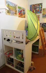Hochbett Selber Bauen 2x Kallax Regal Von Ikea U 2x Bauen Hochbett Ikea Kallax Leiter Regal Selber Von Ikea Bed Hack Ikea Bed Ikea Kids Bedroom