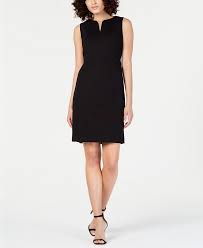 Elie Tahari Natanya Sleeveless Structured Dress Reviews Dresses Women Macy S In 2020 Sleek Dress Structured Dress Dresses
