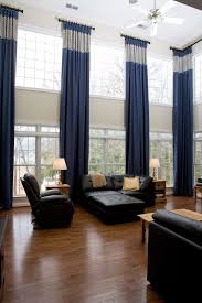 Two Story Window Treatments Living Room Traditional With Drapery Panels Two Story Window Treatments Living Room Curtains Living Room Living Room Windows