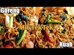 Berikut cara buat mie tek tek goreng super enak dan murah, yaitu : Resep Mie Goreng Tek Tek Ala Abang Abang Jualan Cara Masak Mie Tekt