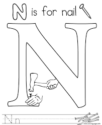 Learn the letter n with pictures and words/ learn the phonics sound. Words Of Letter N Free Alphabet S179e Coloring Pages Printable
