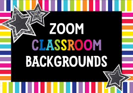 Zoom Classroom Inspired Backgrounds For Teachers By Schoolgirl Style Classroom Background Virtual School Space Classroom