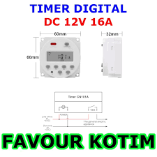 Masalahnya saya agak kurang faham dengan litar seperti gambarajah & juga yang telah dilukis. Timer 12v 12 Volt Dc 16a 16 Ampere Pengatur Waktu Saklar Relay Fvkotim Shopee Indonesia