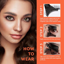 Buy Dual Magnetic Lashes, Magnets False Eyelashes, 3D No Glue Fake Lashes  Extension With Tweezers, Natural Look Eyelashes Set With 8 Pieces