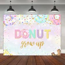 Country living editors select each product featured. Buy 7x5ft Grow Up Birthday Party Backdrop Colorful Desserts Confetti Photo Background Girl Princess Happy 1st Birthday Banner Sweet Donuts Photo Backdrop Birthday Cake Table Decoration Online In Turkey B08cdm7jx1