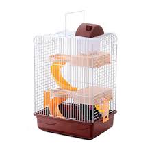 Petzilla 3tier Hamster Cage Portable Carrier For Small Animals Brown Look Into The Photo By Seeing The Link In 2020 Small Pets Small Animal Cage Cool Hamster Cages