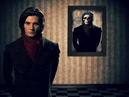 None of these gifs were made by me. Dorian Gray Ben Barnes Next To His Portrait Dorian Gray Dorian Gray Portrait Portrait