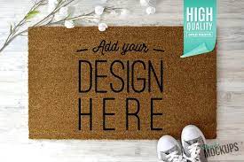 Download Coir Doormat Mockup Mockup Design Coir Doormat Door Mat