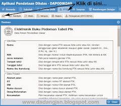 Memberikan pengarahan bahwa hal itu bertentangan dengan konsep dari supervisi, b. Buku Pedoman Elektronik Input Data Pada Tabel Ptk Pendidik Dan Tenaga Kependidikan Aplikasi Dapodikdas Salam Edukasi
