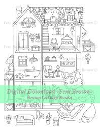 Push pack to pdf button and download pdf coloring book for free. Fox Doll House Coloring Page