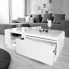 Table Basse Blanche Laque Brillant Avec Rangement Rectangulaire 120x60cm Table Basse Blanche Laque Table Basse Blanc Laque Table Basse Blanche