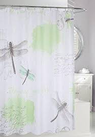 Dragonfly Bathroom Decor Shower Curtain Decor Curtain Decor Fabric Shower Curtains