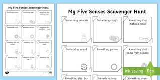 What is $5.25 + $2.40? Eyfs Outdoor Activities Five Senses Scavenger Hunt Worksheet