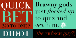 The modern renaissance antiqua garalda; Didot Font Free Dafont Free