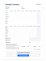 Maybe you would like to learn more about one of these? Free Paper Timesheet Templates And Printable Timecards Hourly Inc