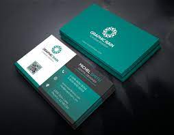 Creative purple business card with deer. Psd Business Card Template On Behance