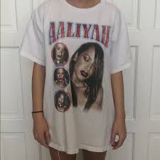 Aaliyah licence t shirt dress £18.00 £14.00 sale cardi b press licence t shirt dress £20.00 £11.00 sale palm springs tie dye t shirt dress £12.00 £9.00 Aaliyah T Shirt Vintage Off 78 Khotamlop Com