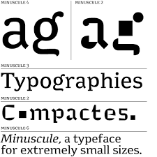 Minuscule Advanced Typography Typeface Types Of Lettering