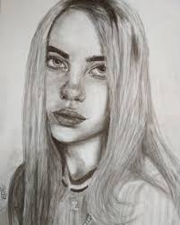 Billie eilish portrait drawing : Amazon Com Drawing Celebrity Drawings Billie Art Sketches