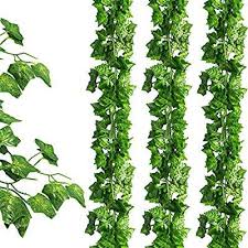 Amazon Com Jpsor 24 Pack 79 Inches Each Fake Ivy Artificial Ivy Leaves Greenery Garlands Hanging For W Garden Wall Decor Artificial Hanging Plants Fake Ivy