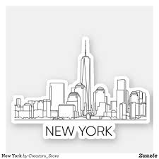 Amazing range of designs inspired by the famous city that never sleeps. New York Sticker Zazzle Com In 2021 Cute Stickers Personalized Stickers Disney Sticker