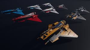 Sci Fi Starfighter Spaceship For Unreal Engine 4 3d Model Low Poly Uasset 2 3d Model Starfighter Unreal Engine