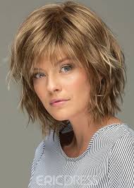 Ericdress Messy Look Women's Shoulder Length Style Features Choppy Layers  Wavy Human Hair Wigs Lace Front Wigs 10Inch