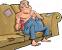 Sitting On Couch Lazy
