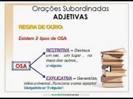 Lingua Portuguesa Da Tia De Oracoes Subordinadas Adjetivas