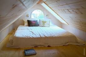 Even small attics can be converted into snug living spaces by we have previously featured some stylish attic bedrooms and fun game rooms , but an attic living space can also be put to multiple uses. 20 Smart Micro House Design Ideas That Maximize Space Small Loft Bedroom Attic Bedroom Small Attic Bedroom Designs