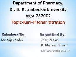 Karl Fischer Titration (Kf Titration) | Ppt