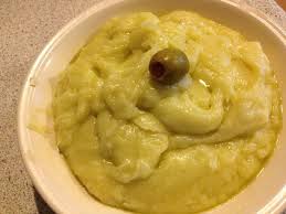 Skordalia is a garlicky greek mashed potato dip not to be confused with a regular, run of skordalia is smoother than that and usually eaten as a dip. Skordalia Recipe The Greek Garlic Sauce The Greek Food