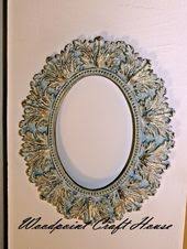 Pudra Eskitme Teknigi Parmak Yaldiz Cerceveler Aynalar Cerceve