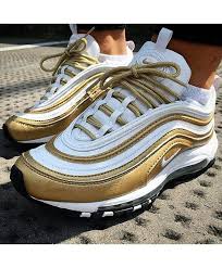 Reflective Nike Air Max 97 Black And Gold This Nike Air Max 97 Gold White Uk Trainers Is Cool Nike Air Max 97 Nike Air Max Air Max 97