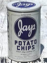 Shop for jays original potato chips (10 oz) at mariano's. Vintage Jay S Potato Chips Tin Canister