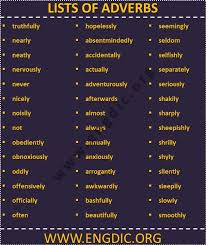 (dialect) prettily, in a pretty manner. Adverbs Worksheet To Memorize And Learn List Of Adverbs Adverbs How To Memorize Things