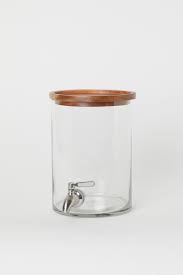 Beverage Dispenser With Tap In 2020 Glass Dispenser Drink Dispenser Clear Glass