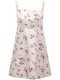 Prada Printed Wool Silk Radzmir Mini Dress Ivory Multi Luisaviaroma