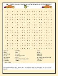 Maybe you would like to learn more about one of these? The First Thanksgiving Word Search With Hidden Message Tpt